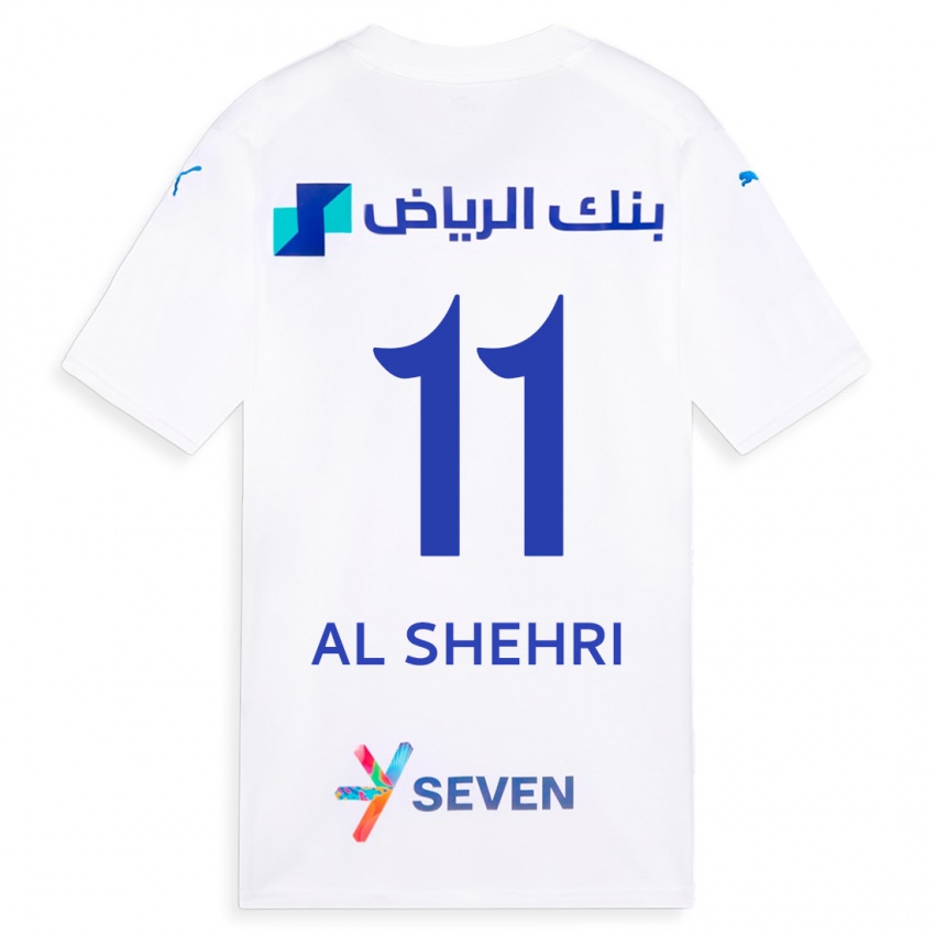 Niño Camiseta Saleh Al-Shehri #11 Blanco 2ª Equipación 2023/24 La Camisa