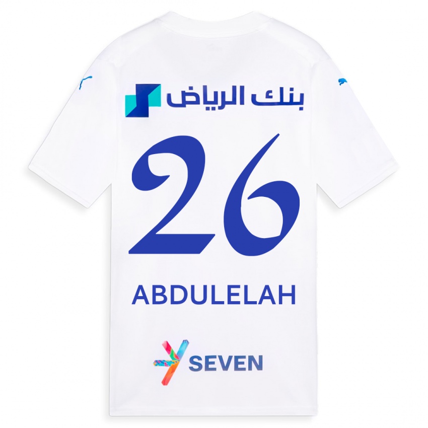 Niño Camiseta Abdulelah Al-Malki #26 Blanco 2ª Equipación 2023/24 La Camisa
