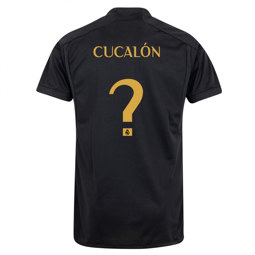 Niño Camiseta Marc Cucalón #0 Negro Equipación Tercera 2023/24 La Camisa