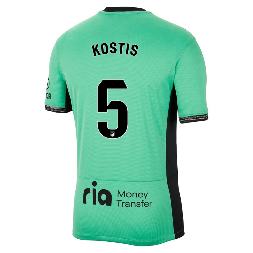 Niño Camiseta Ilias Kostis #5 Primavera Verde Equipación Tercera 2023/24 La Camisa