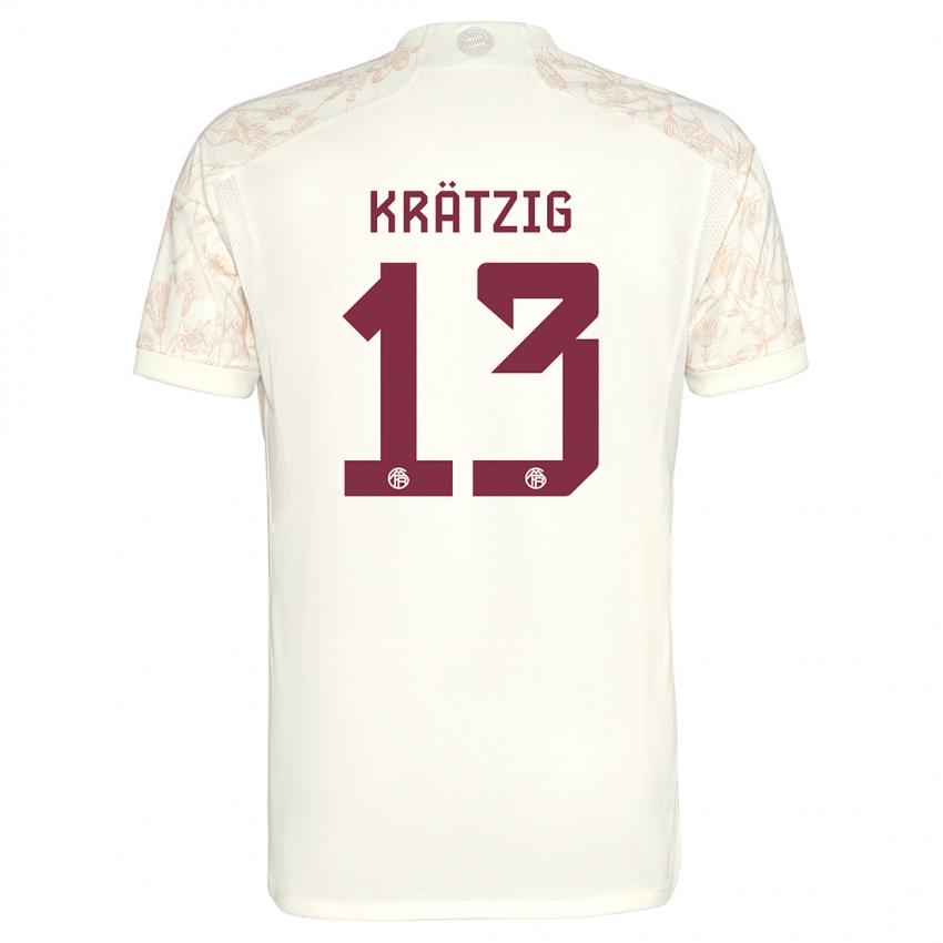 Niño Camiseta Frans Krätzig #13 Blanquecino Equipación Tercera 2023/24 La Camisa