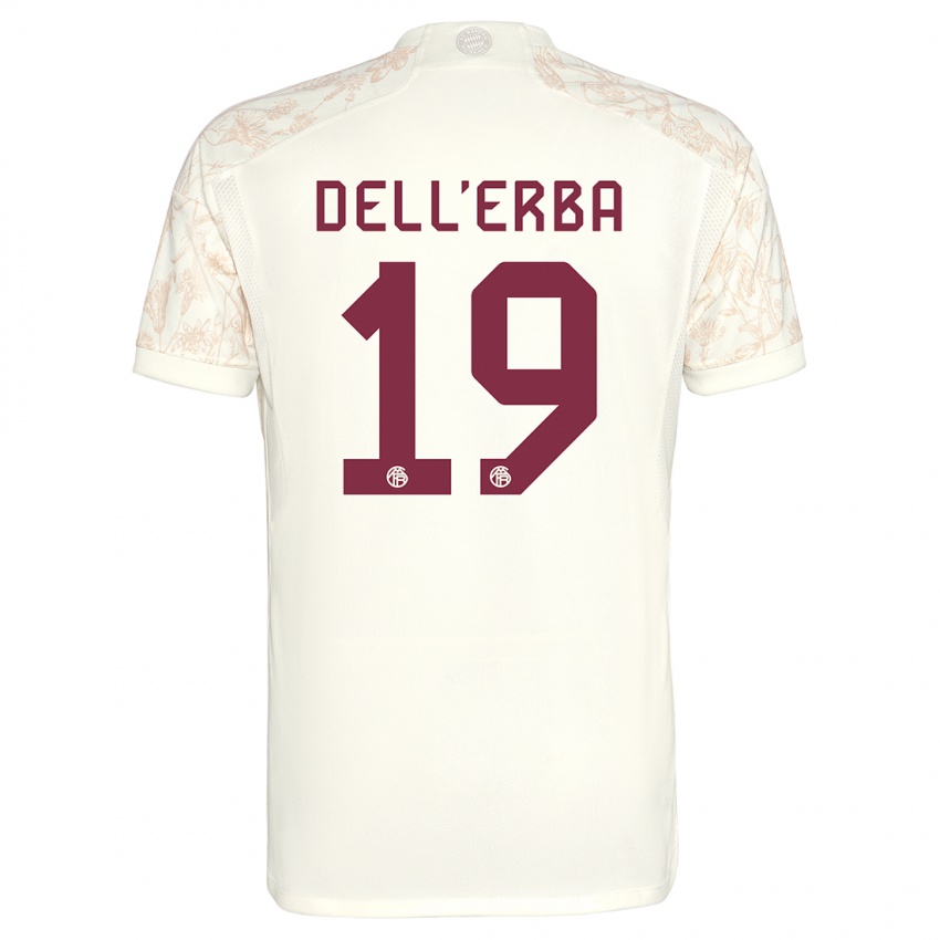 Niño Camiseta Davide Dell'erba #19 Blanquecino Equipación Tercera 2023/24 La Camisa