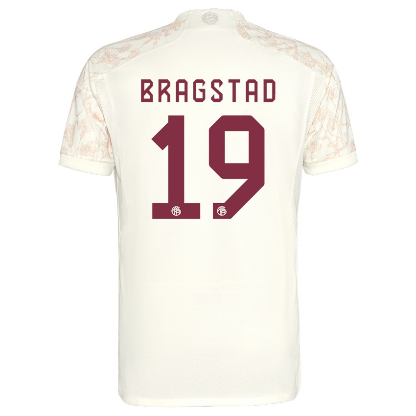 Niño Camiseta Emilie Bragstad #19 Blanquecino Equipación Tercera 2023/24 La Camisa