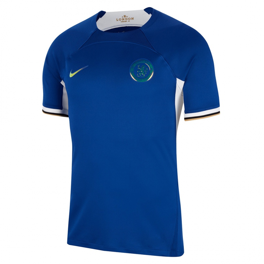 Hombre Camiseta Lucas Bergström #47 Azul 1ª Equipación 2023/24 La Camisa