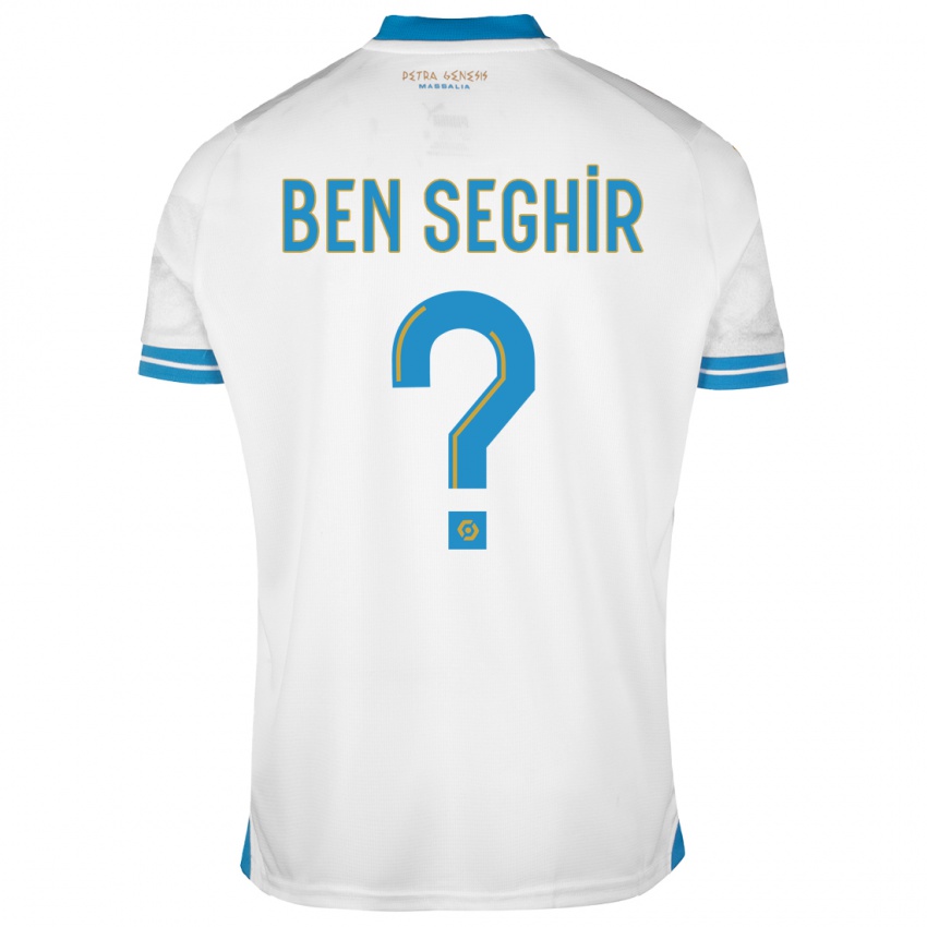 Hombre Camiseta Salim Ben Seghir #0 Blanco 1ª Equipación 2023/24 La Camisa