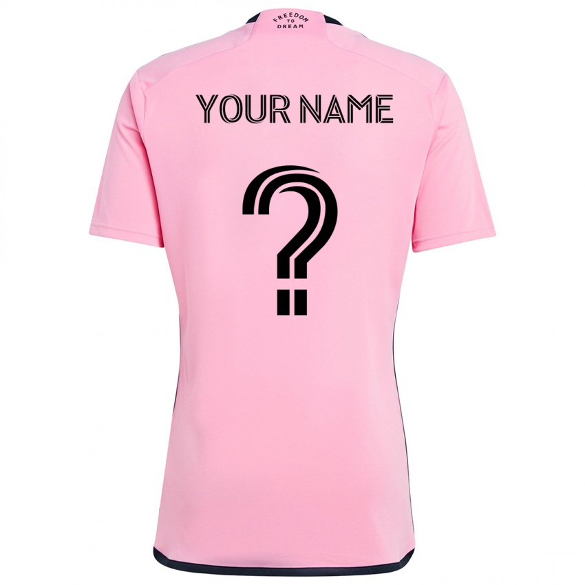 Niño Camiseta Su Nombre #0 Rosa 1ª Equipación 2024/25 La Camisa