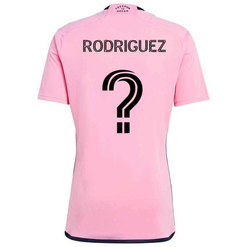 Niño Camiseta Emerson Rodríguez #0 Rosa 1ª Equipación 2024/25 La Camisa