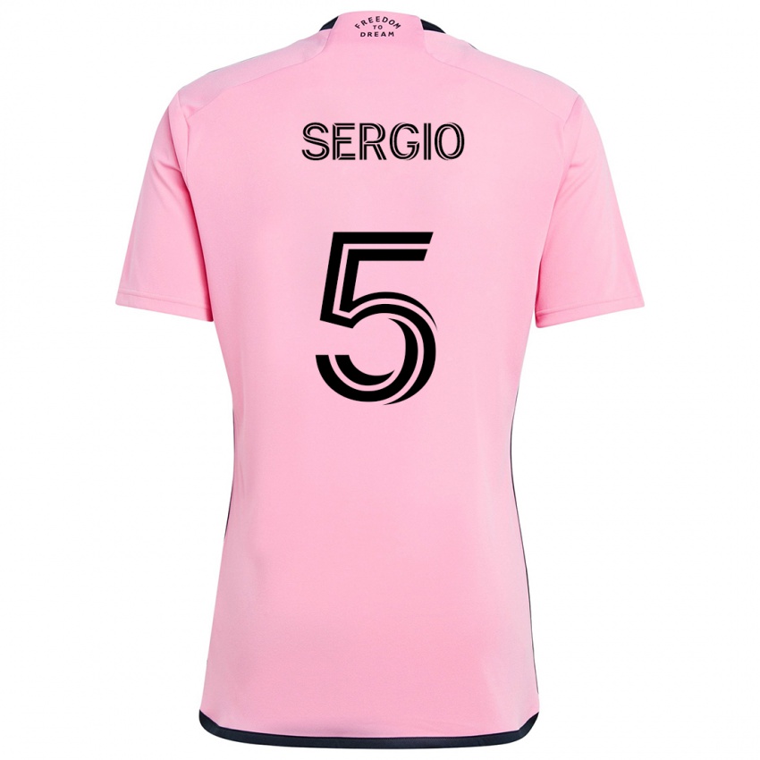 Niño Camiseta Sergio Busquets #5 Rosa 1ª Equipación 2024/25 La Camisa