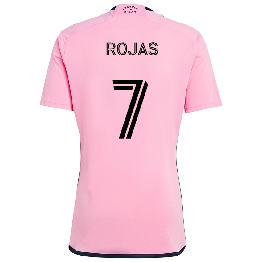 Niño Camiseta Matías Rojas #7 Rosa 1ª Equipación 2024/25 La Camisa