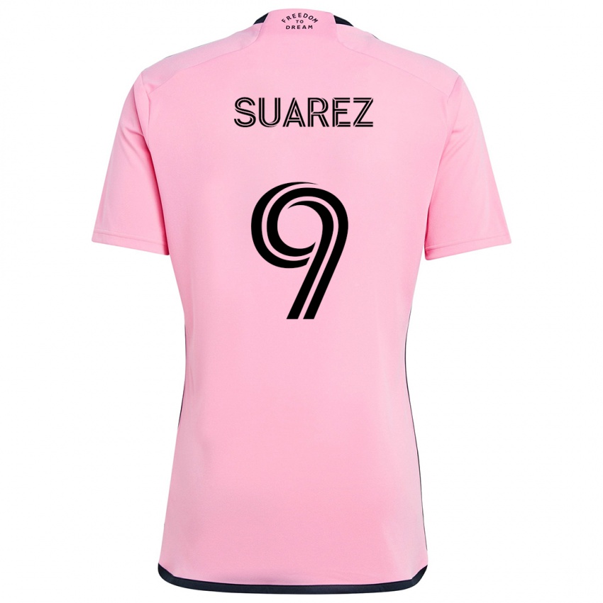 Niño Camiseta Luis Suárez #9 Rosa 1ª Equipación 2024/25 La Camisa