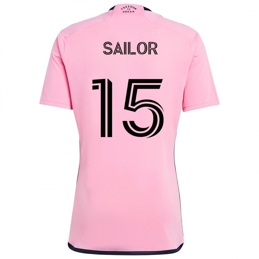 Niño Camiseta Ryan Sailor #15 Rosa 1ª Equipación 2024/25 La Camisa