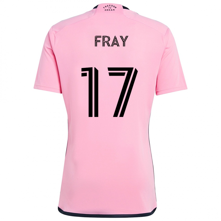 Niño Camiseta Ian Fray #17 Rosa 1ª Equipación 2024/25 La Camisa