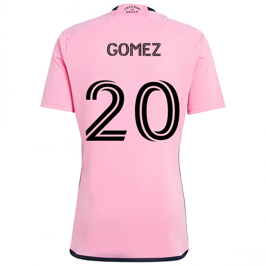 Niño Camiseta Diego Gómez #20 Rosa 1ª Equipación 2024/25 La Camisa