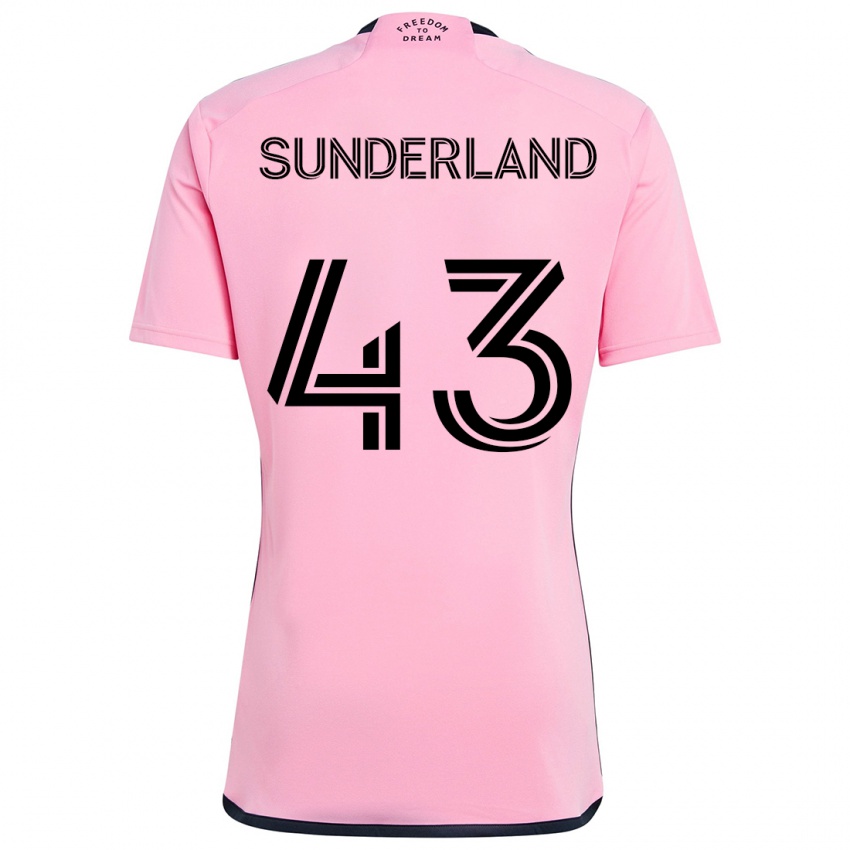 Niño Camiseta Lawson Sunderland #43 Rosa 1ª Equipación 2024/25 La Camisa