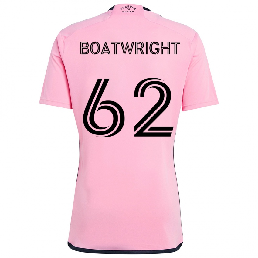 Niño Camiseta Israel Boatwright #62 Rosa 1ª Equipación 2024/25 La Camisa