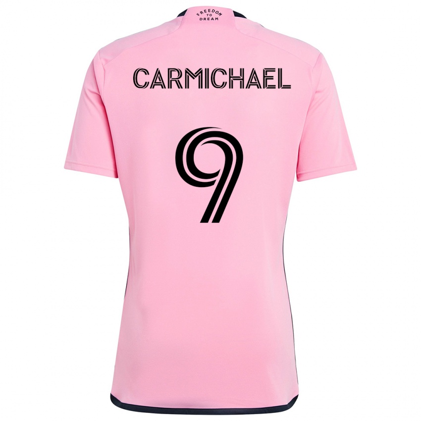 Niño Camiseta Ryan Carmichael #9 Rosa 1ª Equipación 2024/25 La Camisa