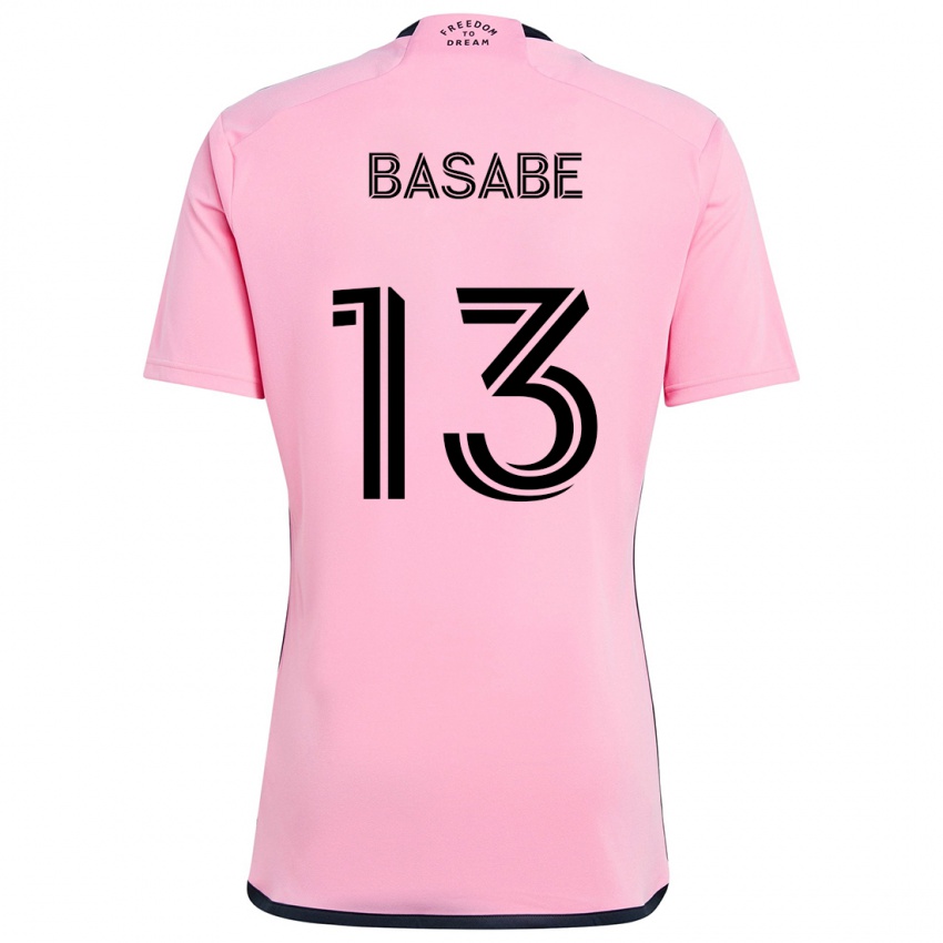 Niño Camiseta Samuel Basabe #13 Rosa 1ª Equipación 2024/25 La Camisa