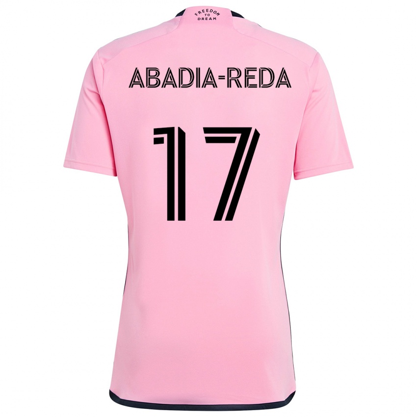 Niño Camiseta Ezequiel Abadia-Reda #17 Rosa 1ª Equipación 2024/25 La Camisa