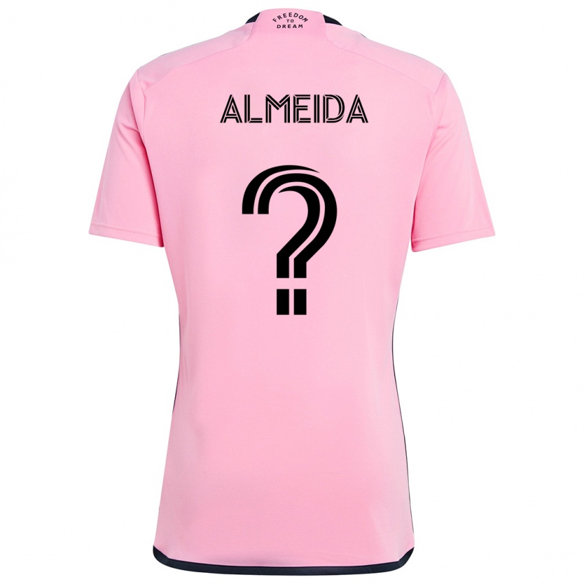 Niño Camiseta Nicholas Almeida #0 Rosa 1ª Equipación 2024/25 La Camisa