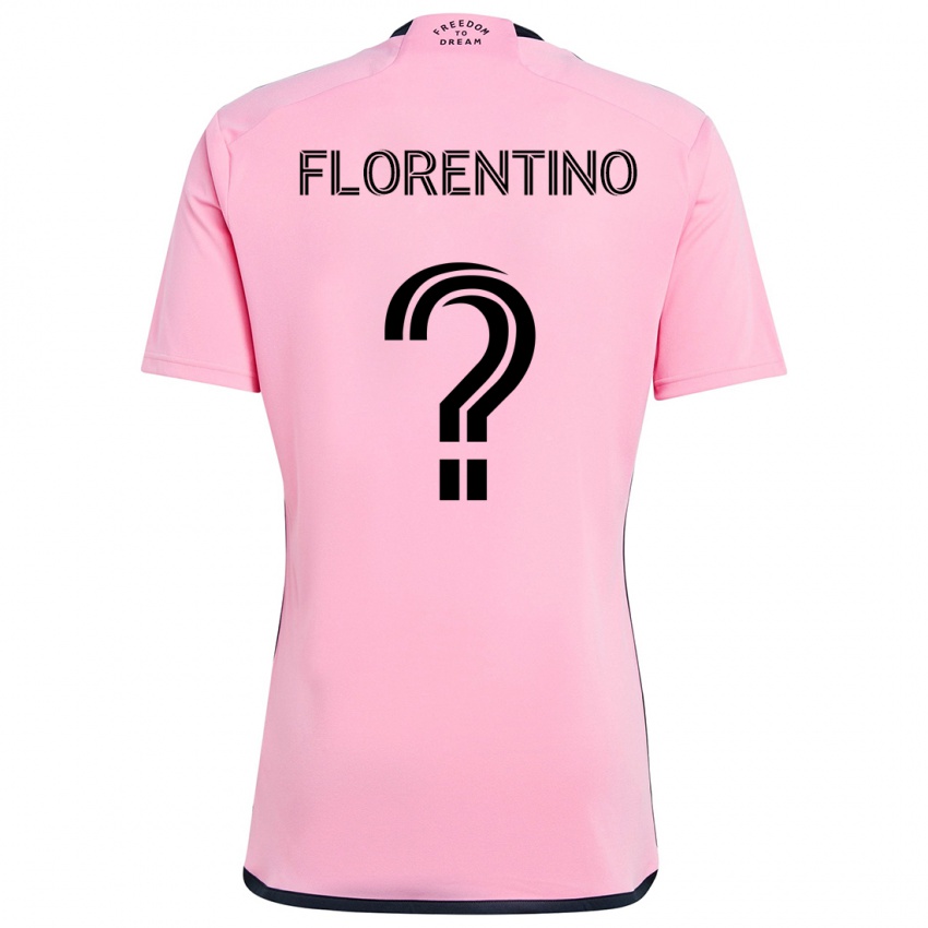 Niño Camiseta Gabriel Florentino #0 Rosa 1ª Equipación 2024/25 La Camisa