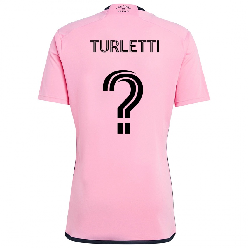 Niño Camiseta Mateo Turletti #0 Rosa 1ª Equipación 2024/25 La Camisa