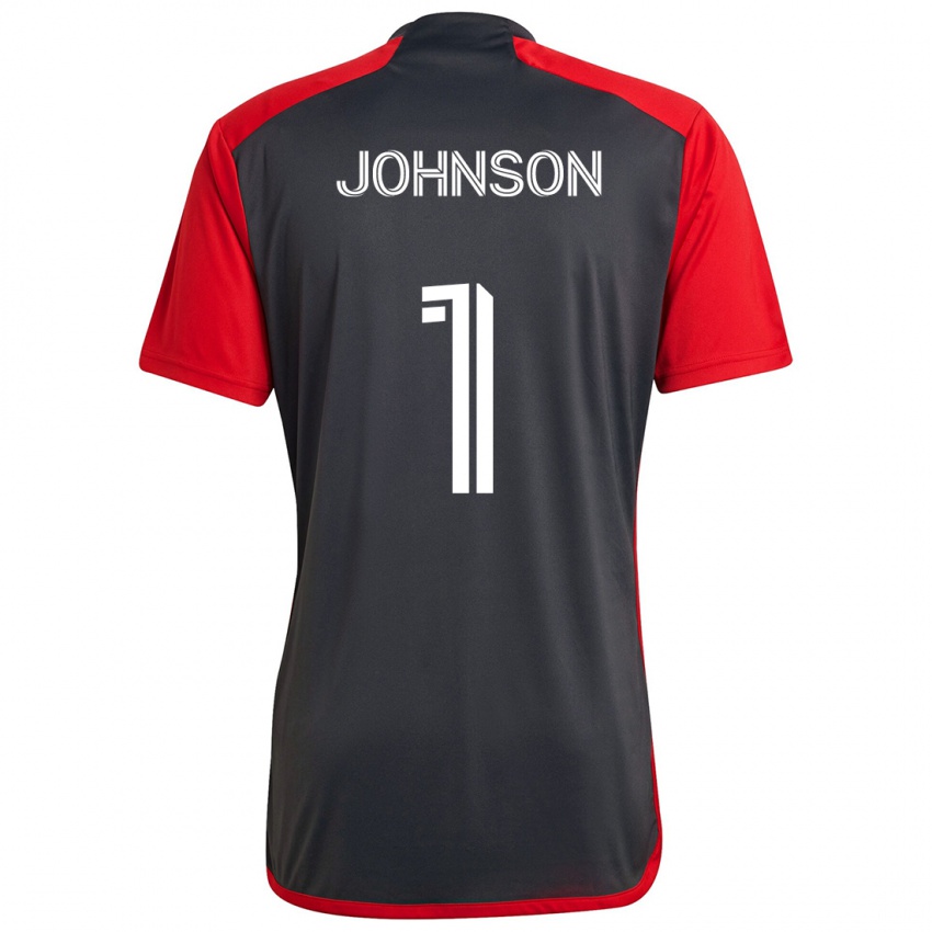 Niño Camiseta Sean Johnson #1 Rojo Grayn 1ª Equipación 2024/25 La Camisa