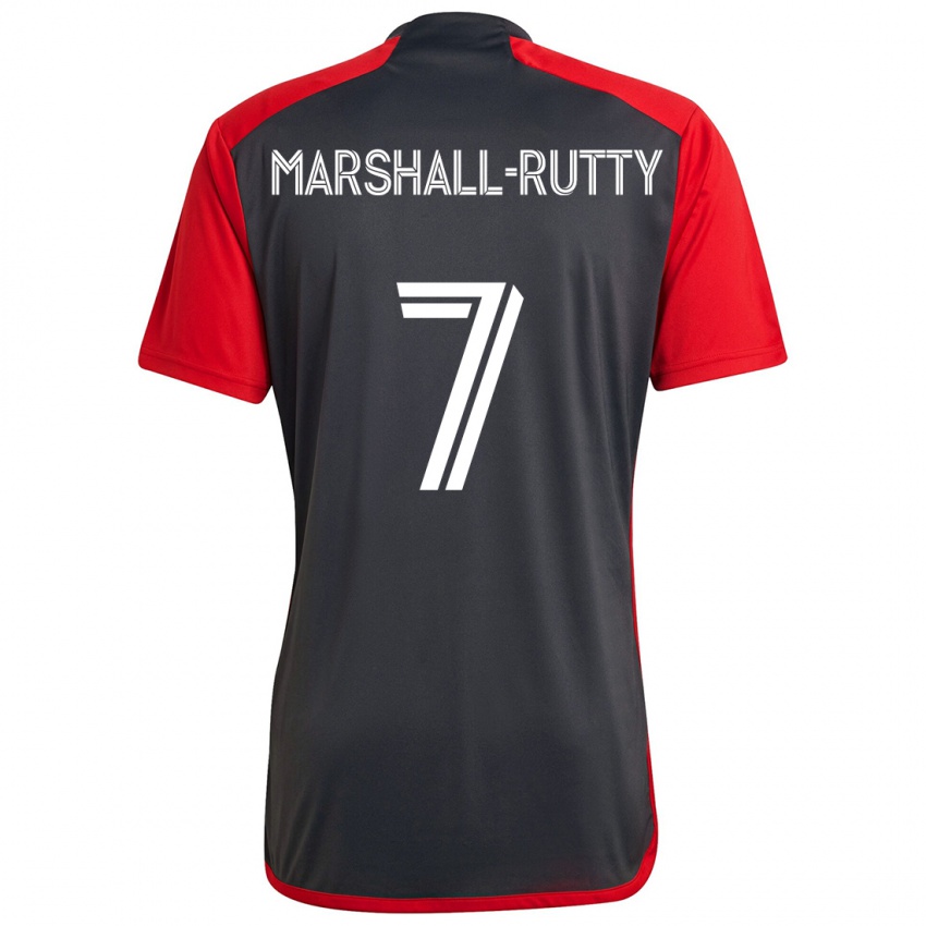 Niño Camiseta Jahkeele Marshall-Rutty #7 Rojo Grayn 1ª Equipación 2024/25 La Camisa