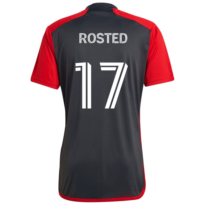 Niño Camiseta Sigurd Rosted #17 Rojo Grayn 1ª Equipación 2024/25 La Camisa