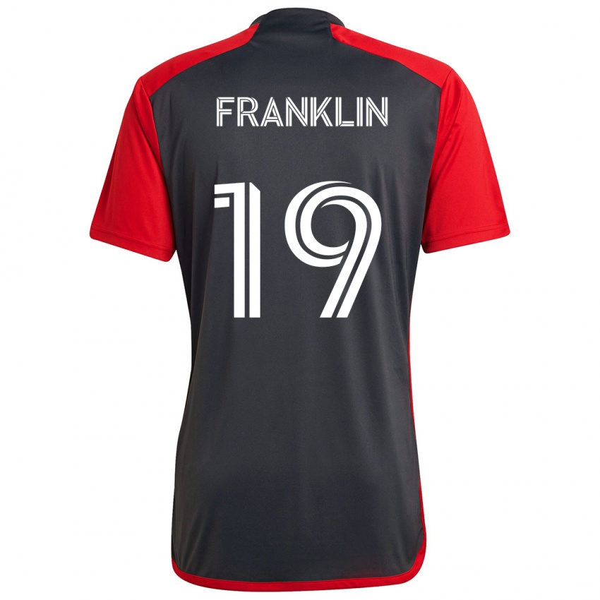 Niño Camiseta Kobe Franklin #19 Rojo Grayn 1ª Equipación 2024/25 La Camisa