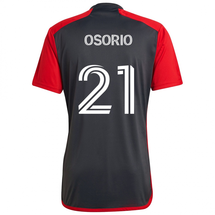 Niño Camiseta Jonathan Osorio #21 Rojo Grayn 1ª Equipación 2024/25 La Camisa