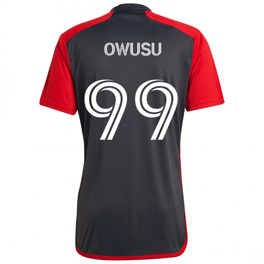 Niño Camiseta Prince Osei Owusu #99 Rojo Grayn 1ª Equipación 2024/25 La Camisa