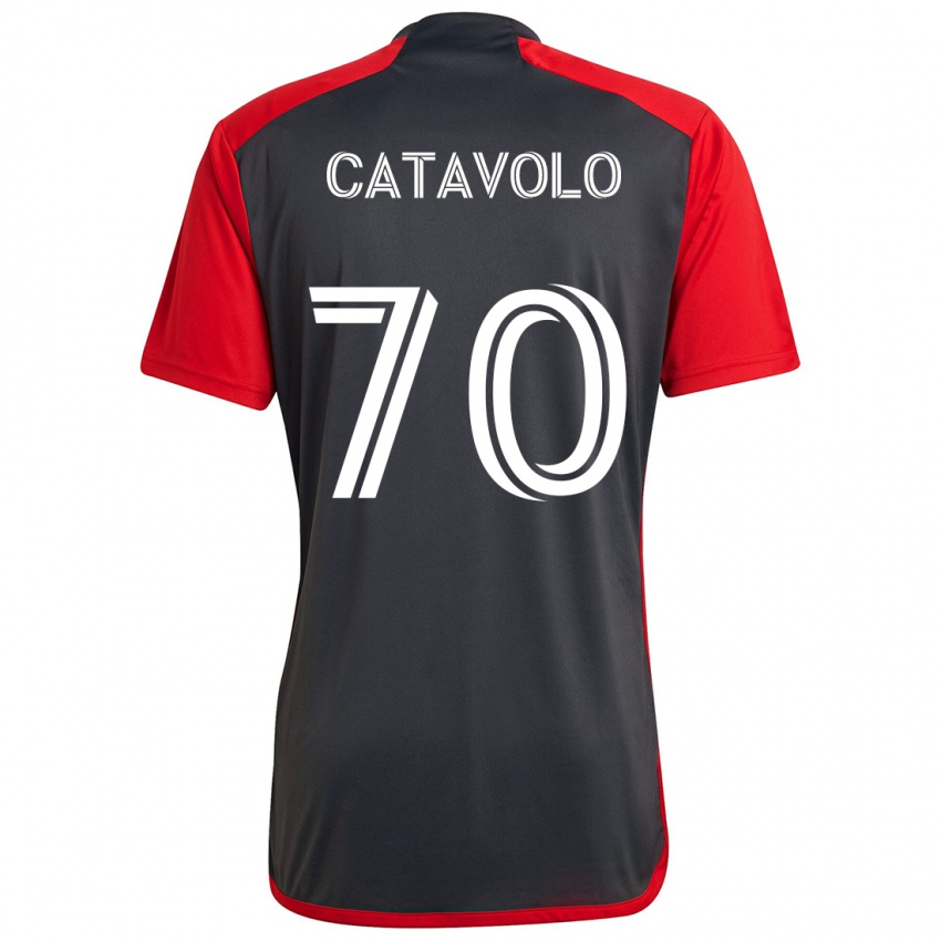 Niño Camiseta Matthew Catavolo #70 Rojo Grayn 1ª Equipación 2024/25 La Camisa