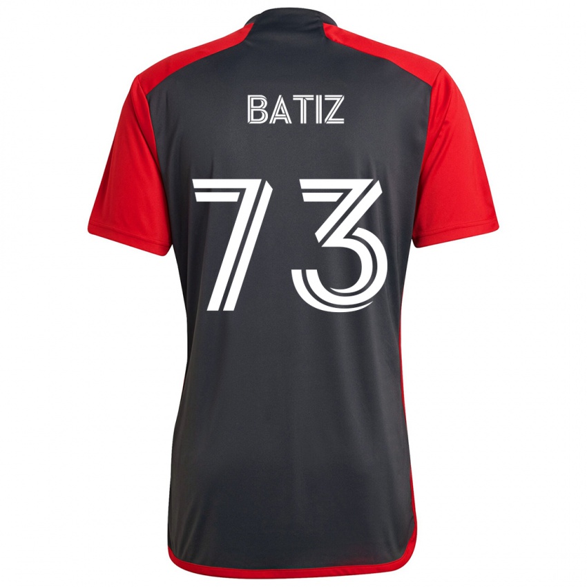 Niño Camiseta Jesus Batiz #73 Rojo Grayn 1ª Equipación 2024/25 La Camisa