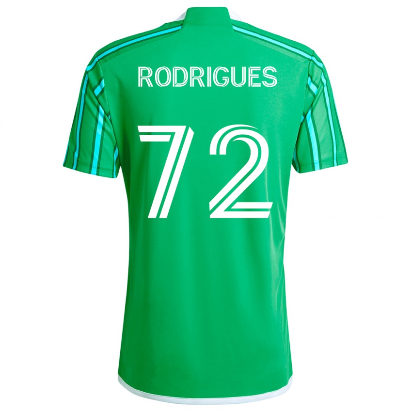 Niño Camiseta Braudílio Rodrigues #72 Verde Blanco 1ª Equipación 2024/25 La Camisa