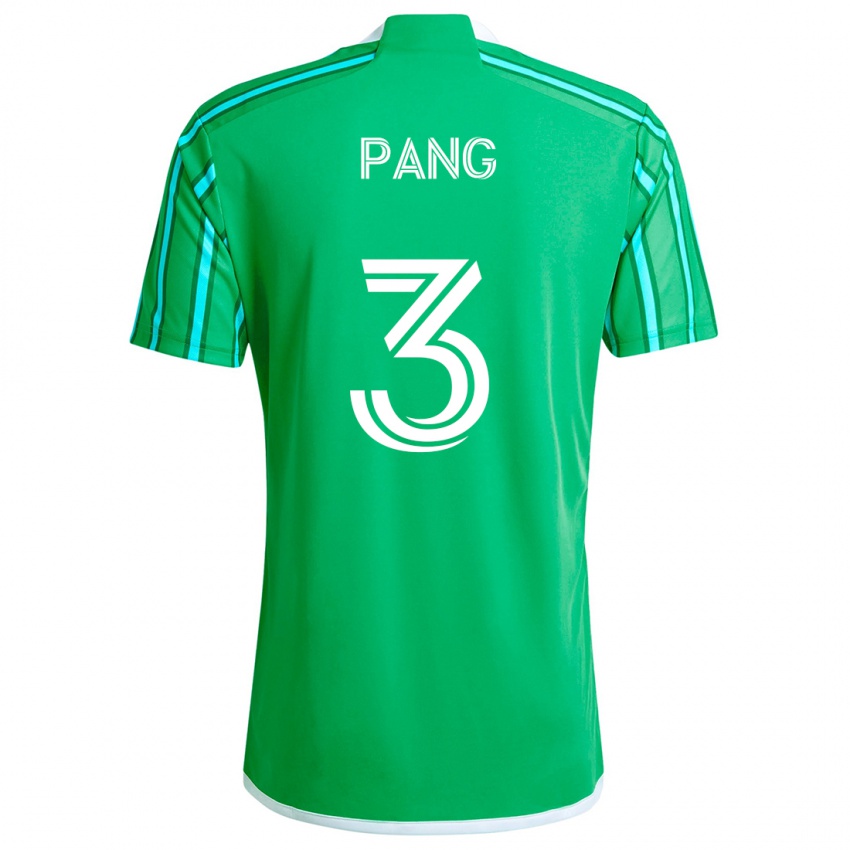 Niño Camiseta Kaylene Pang #3 Verde Blanco 1ª Equipación 2024/25 La Camisa