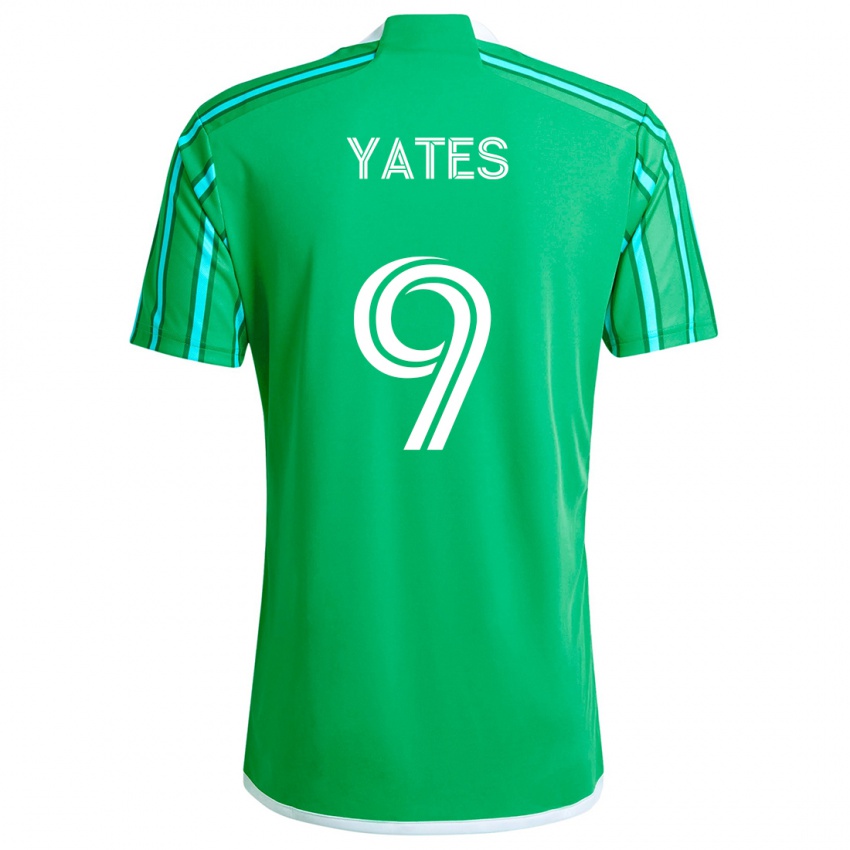 Niño Camiseta Summer Yates #9 Verde Blanco 1ª Equipación 2024/25 La Camisa