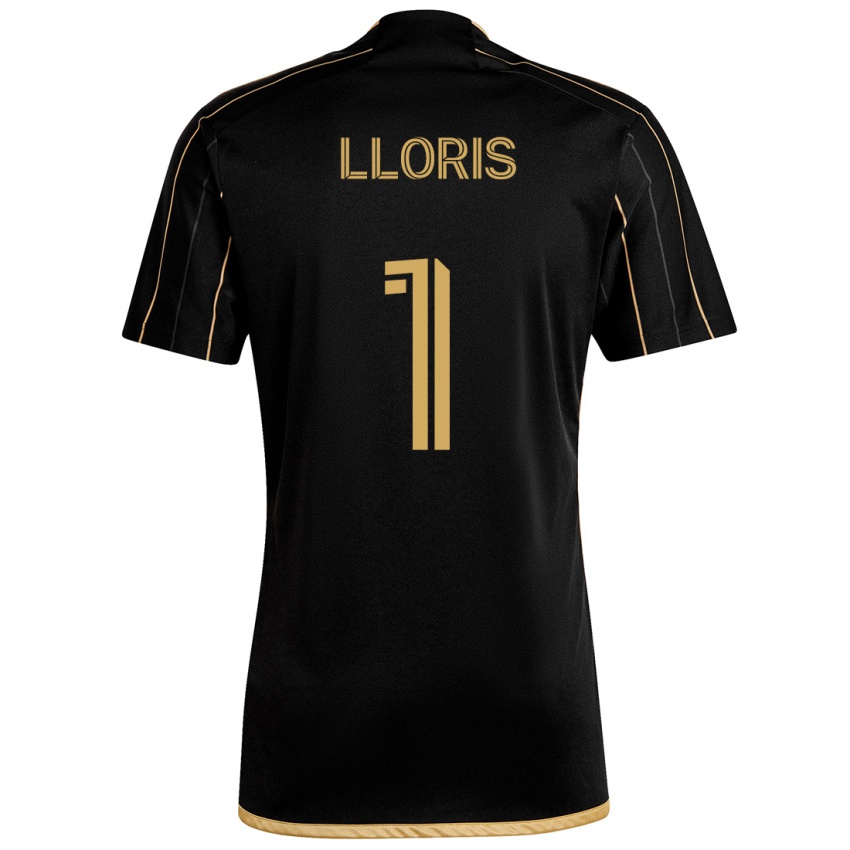 Niño Camiseta Hugo Lloris #1 Oro Negro 1ª Equipación 2024/25 La Camisa