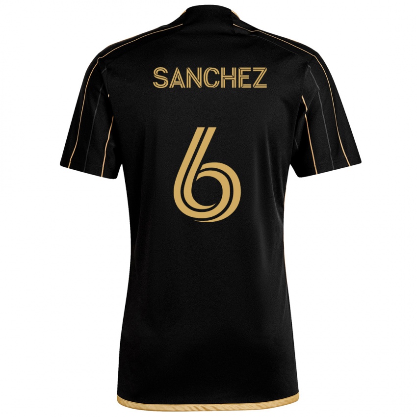 Niño Camiseta Ilie Sánchez #6 Oro Negro 1ª Equipación 2024/25 La Camisa