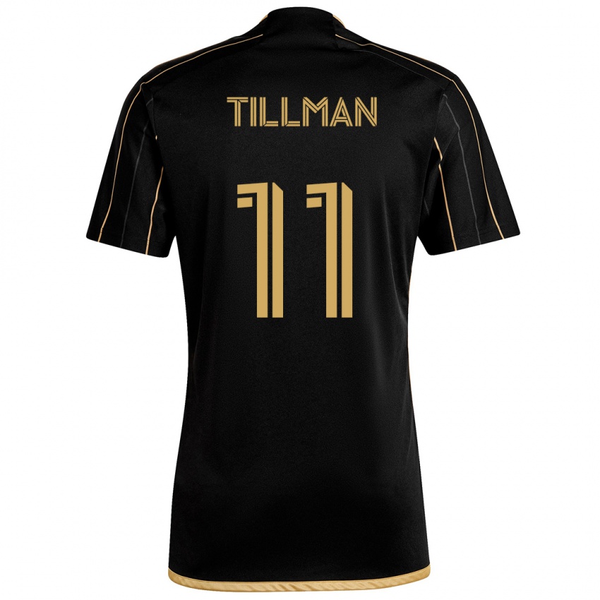 Niño Camiseta Timothy Tillman #11 Oro Negro 1ª Equipación 2024/25 La Camisa