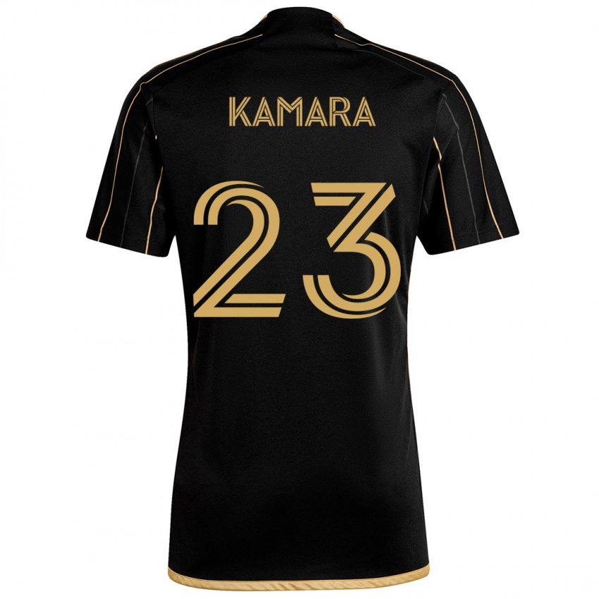 Niño Camiseta Kei Kamara #23 Oro Negro 1ª Equipación 2024/25 La Camisa