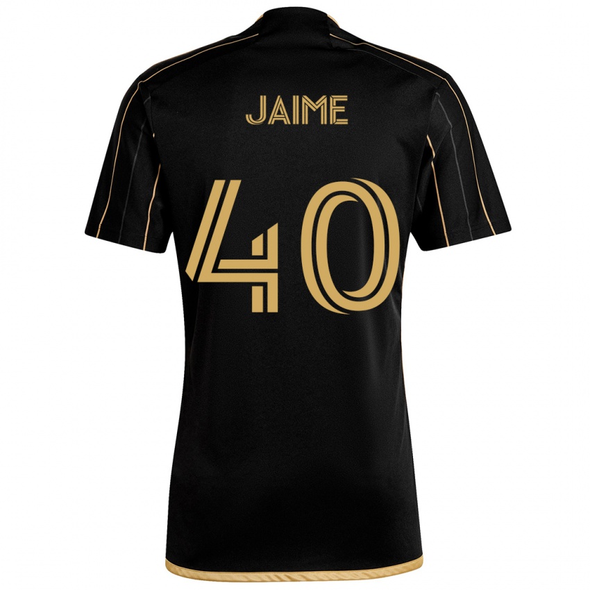 Niño Camiseta Christopher Jaime #40 Oro Negro 1ª Equipación 2024/25 La Camisa