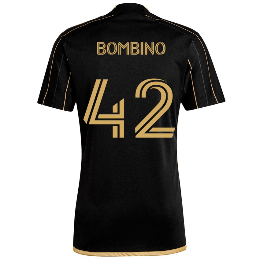 Niño Camiseta Luca Bombino #42 Oro Negro 1ª Equipación 2024/25 La Camisa