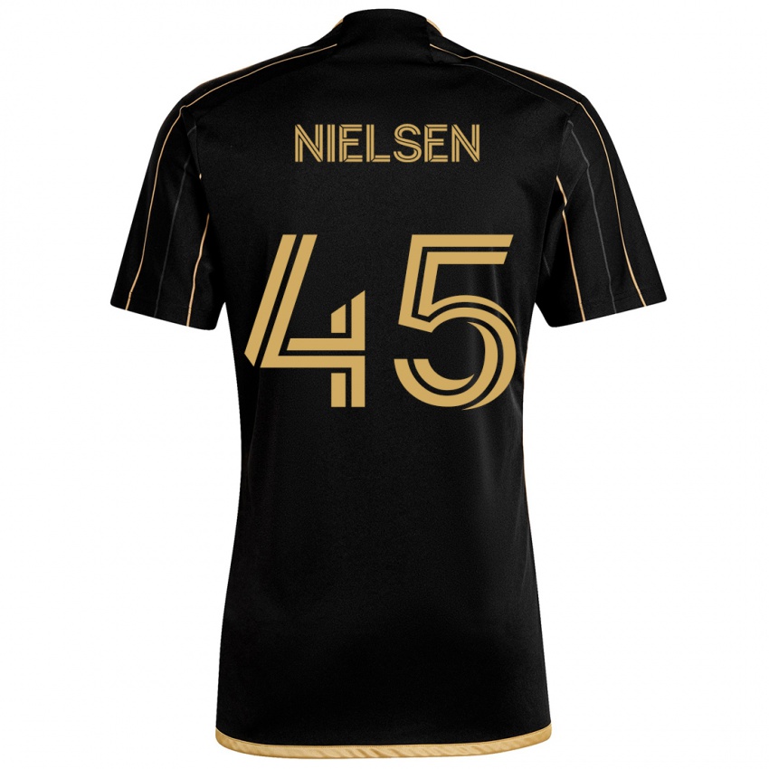 Niño Camiseta Kenny Nielsen #45 Oro Negro 1ª Equipación 2024/25 La Camisa