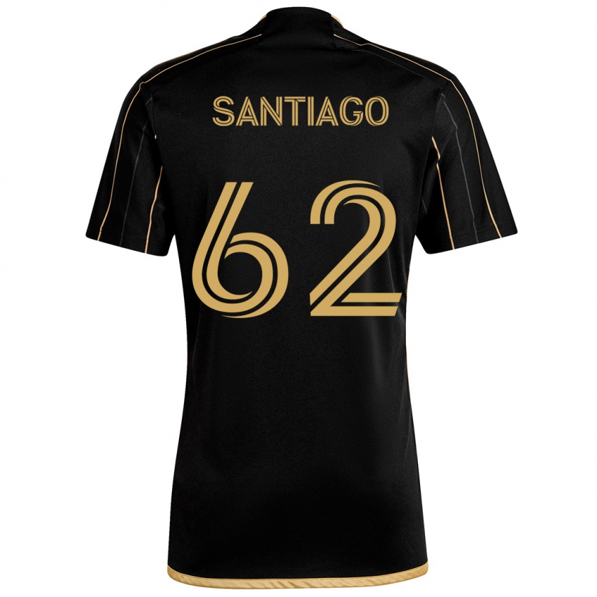 Niño Camiseta Joshua Santiago #62 Oro Negro 1ª Equipación 2024/25 La Camisa