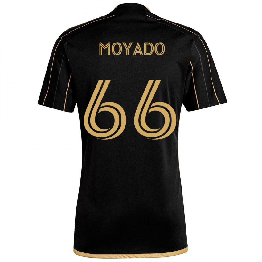 Niño Camiseta Bryan Moyado #66 Oro Negro 1ª Equipación 2024/25 La Camisa