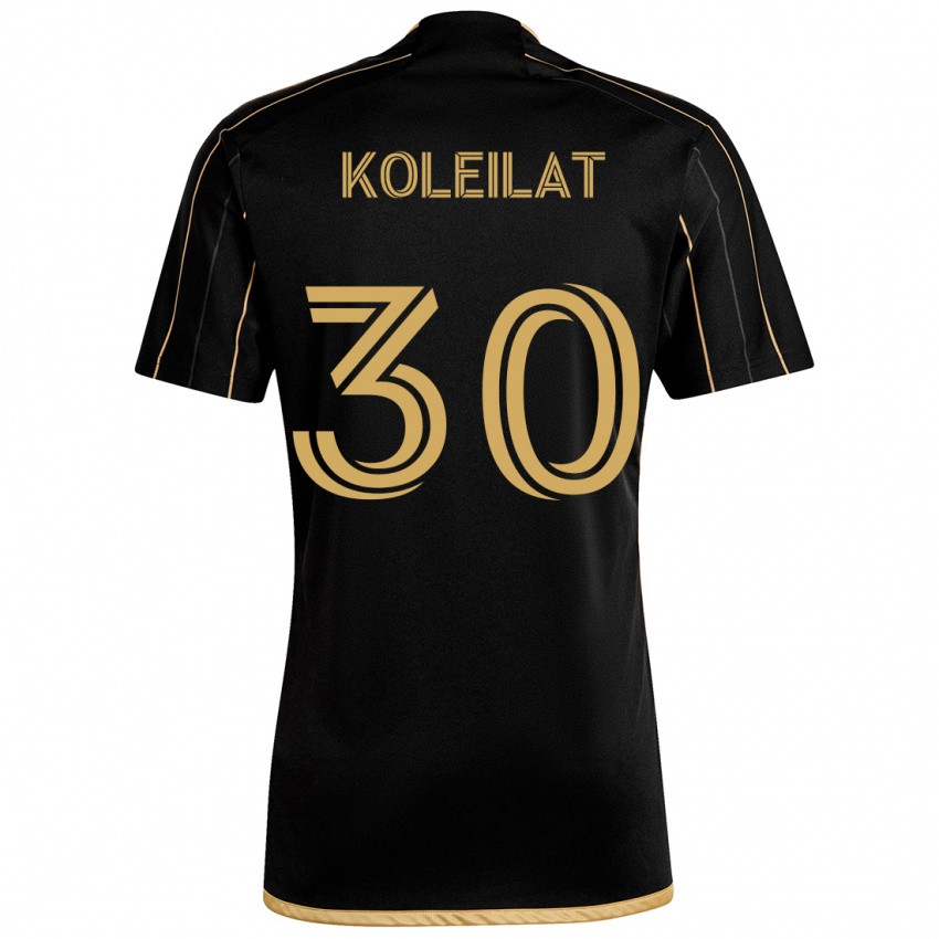 Niño Camiseta Jassem Koleilat #30 Oro Negro 1ª Equipación 2024/25 La Camisa