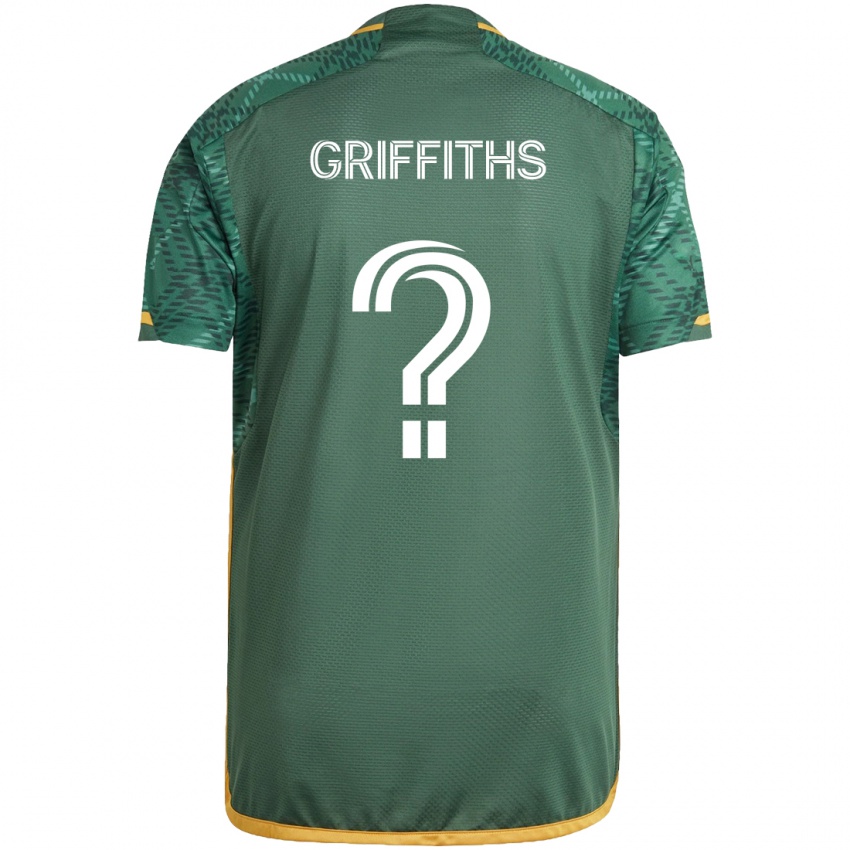 Niño Camiseta Reo Griffiths #0 Verde Naranja 1ª Equipación 2024/25 La Camisa