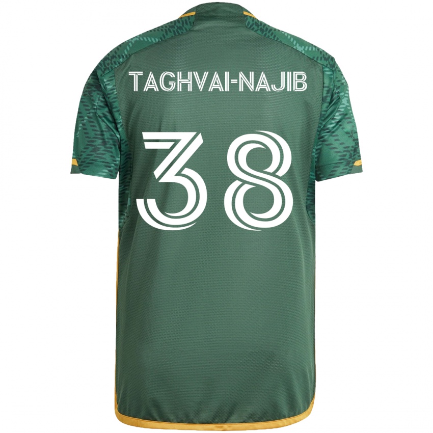 Niño Camiseta Braxton Taghvai-Najib #38 Verde Naranja 1ª Equipación 2024/25 La Camisa