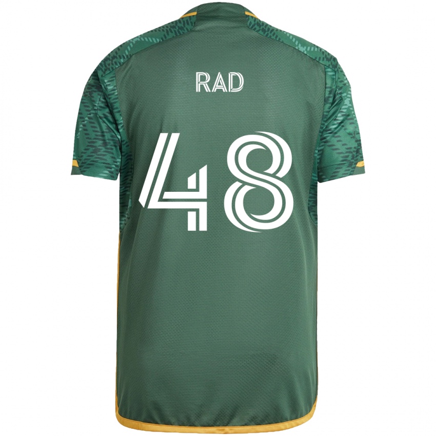 Niño Camiseta Kaveh Rad #48 Verde Naranja 1ª Equipación 2024/25 La Camisa