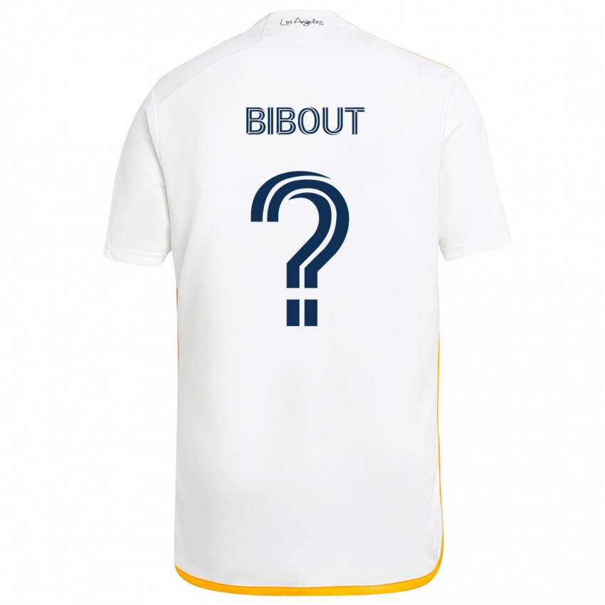 Niño Camiseta Aaron Bibout #0 Blanco Amarillo 1ª Equipación 2024/25 La Camisa